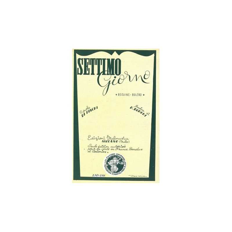 Sheet music SETTIMO GIORNO