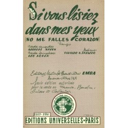 Partition SI VOUS LISIEZ DANS MES YEUX