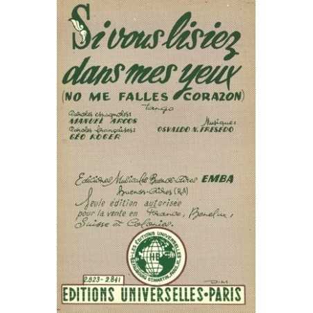 SI VOUS LISIEZ DANS MES YEUX - MORFINA