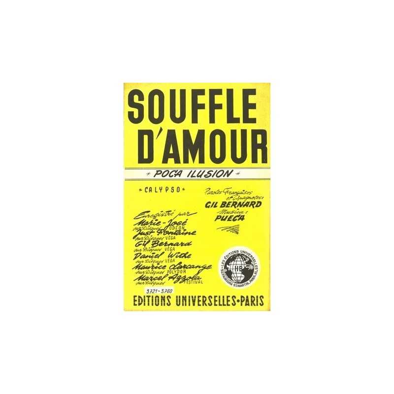 Partition SOUFFLE D'AMOUR MARIE-JOSÉ