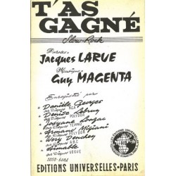 Partition T'AS GAGNÉ AIMABLE
