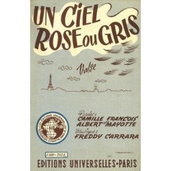 Partition UN CIEL ROSE OU GRIS