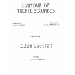 L'AMOUR DE TRENTE SECONDES