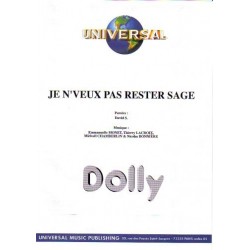 Partition JE N'VEUX PAS RESTER SAGE Dolly pdf