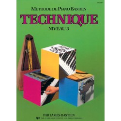 MÉTHODE DE PIANO BASTIEN TECHNIQUE NIVEAU 3 James Bastien