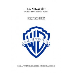 Sheet music LA MI-AOÛT Ray Ventura