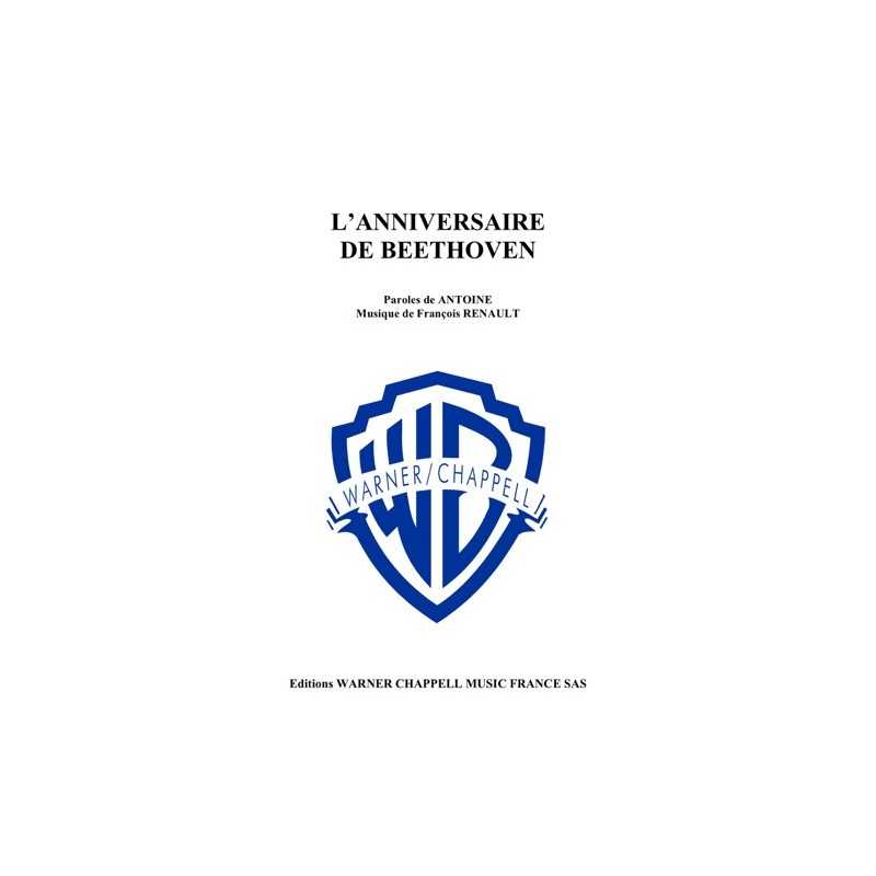 Sheet music L'ANNIVERSAIRE DE BEETHOVEN Antoine