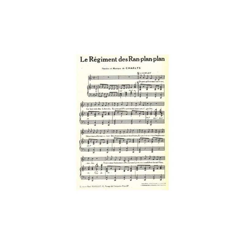 Partition LE RÉGIMENT DES RAN-PLAN-PLAN