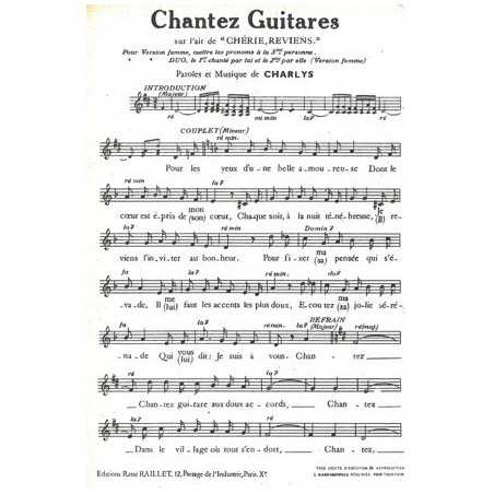 CHANTEZ GUITARES