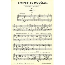 Partition LES PETITS MODÈLES