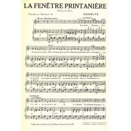 LA FENÊTRE PRINTANIÈRE