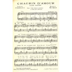 Partition CHAGRIN D'AMOUR