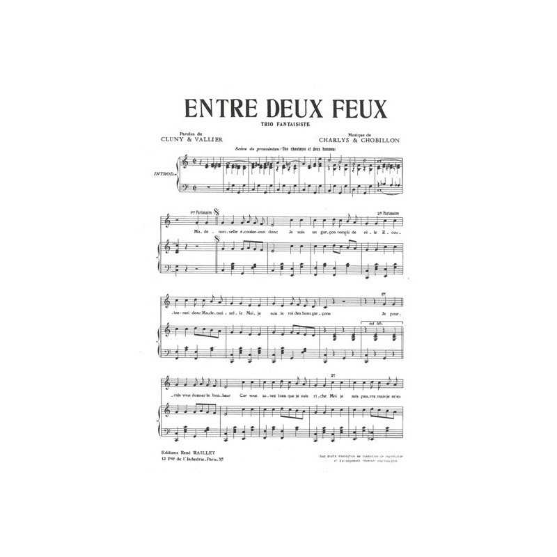 Partition ENTRE DEUX FEUX