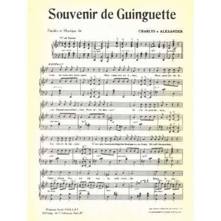SOUVENIR DE GUINGUETTE