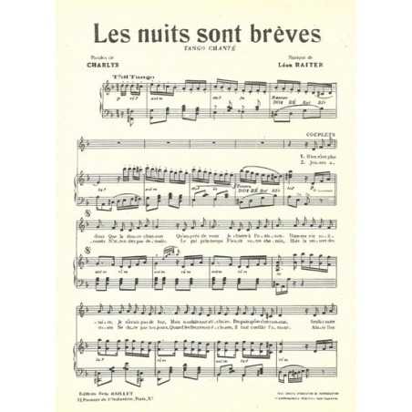 LES NUITS SONT BRÈVES