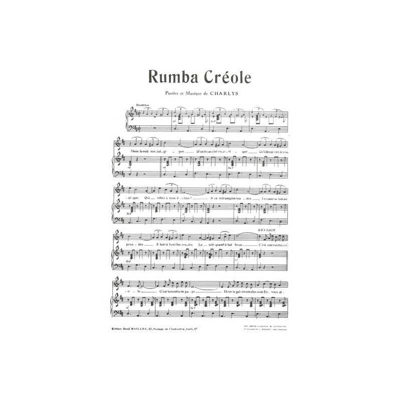 Partition RUMBA CRÉOLE