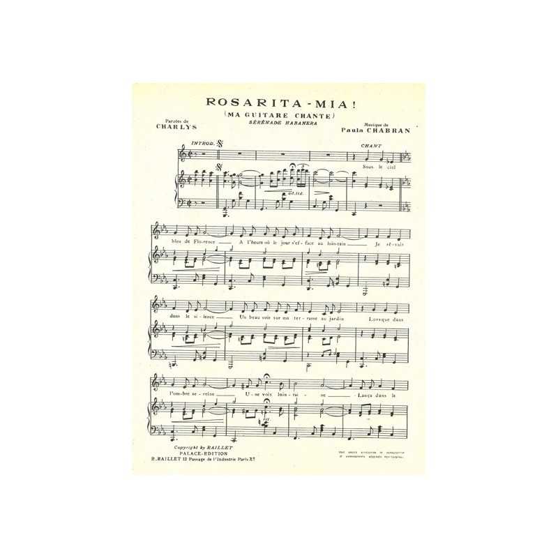 Partition ROSARITA-MIA