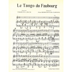 Partition LE TANGO DU FAUBOURG