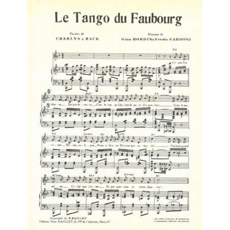 LE TANGO DU FAUBOURG