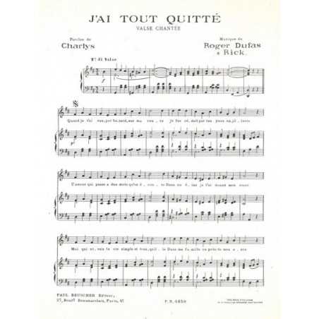 J'AI TOUT QUITTÉ