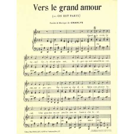VERS LE GRAND AMOUR
