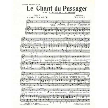 LE CHANT DU PASSAGER