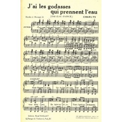 Partition J'AI LES GODASSES QUI PRENNENT L'EAU pdf