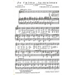 Partition JE T'AIME TU M'AIMES