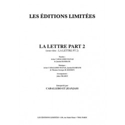 Partition LA LETTRE PART 2 CABALLERO & JEANJASS