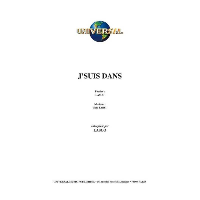 Partition J'SUIS DANS LASCO