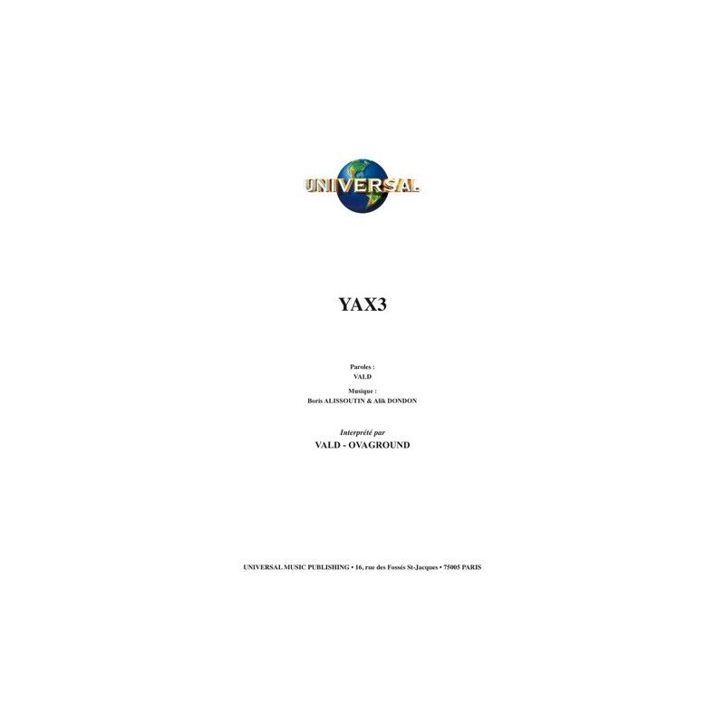 Partition YAX3 VALD