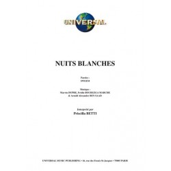 Partition NUITS BLANCHES Priscilla BETTI