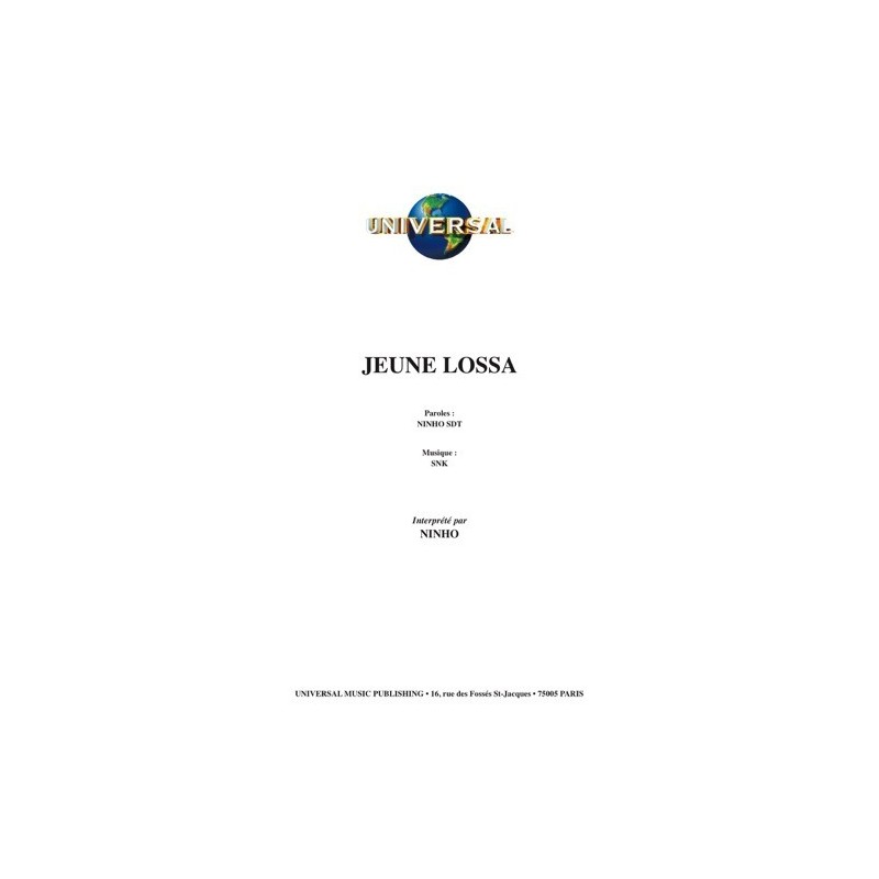 Partition JEUNE LOSSA NINHO