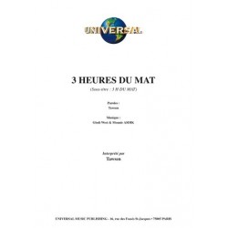 Partition  3 HEURES DU MAT TAWSEN