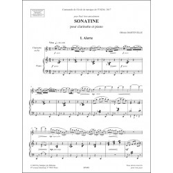 Sheet music SONATINE Olivier Dartevelle