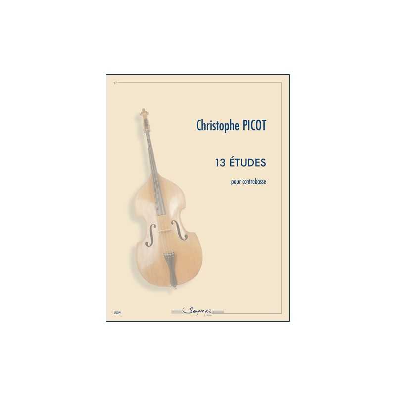 Sheet music 13 ÉTUDES Christophe Picot