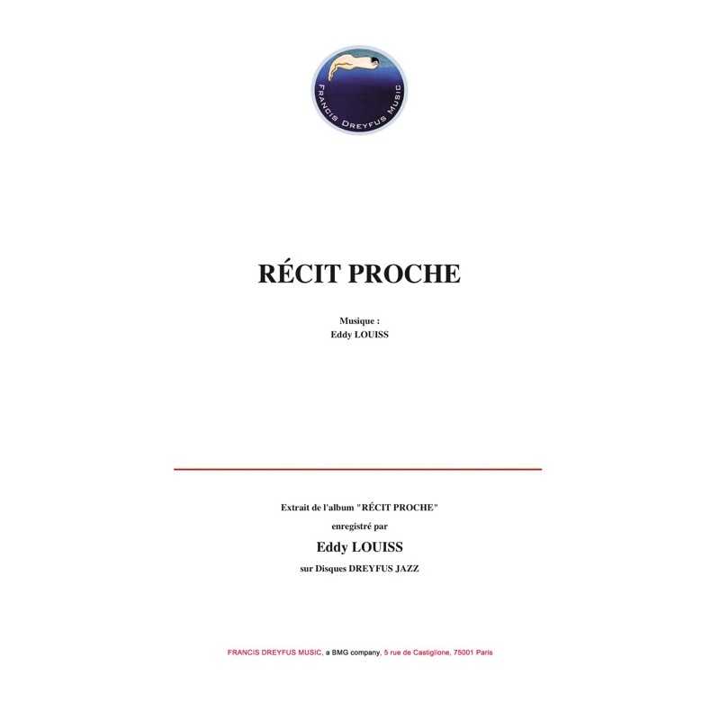 Sheet music RÉCIT PROCHE Eddy LOUISS