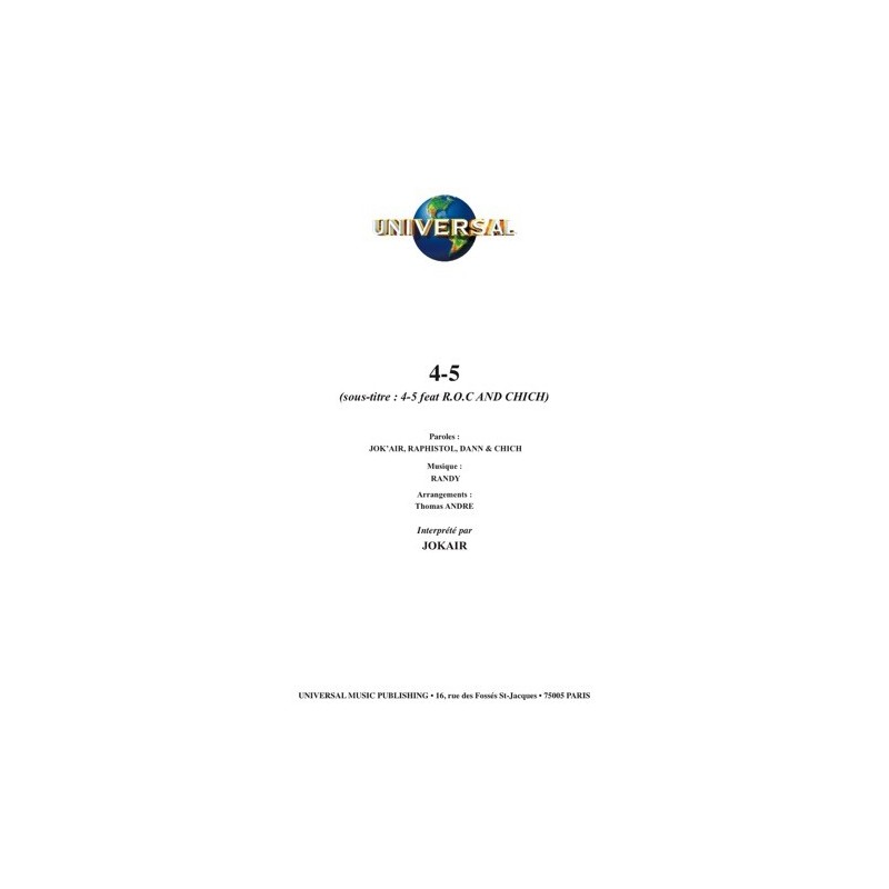 Partition 4-5 JOK'AIR