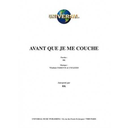 AVANT QUE JE ME COUCHE