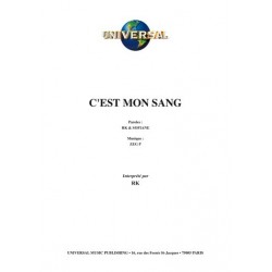 Partition C'EST MON SANG RK