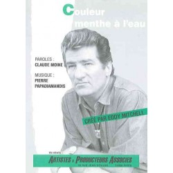 COULEUR MENTHE À L'EAU partition Eddy MITCHELL pdf