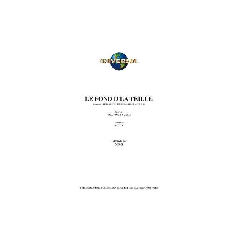Partition LE FOND D'LA TEILLE NIRO