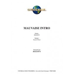 Partition MAUVAISE INTRO BOLEMVN