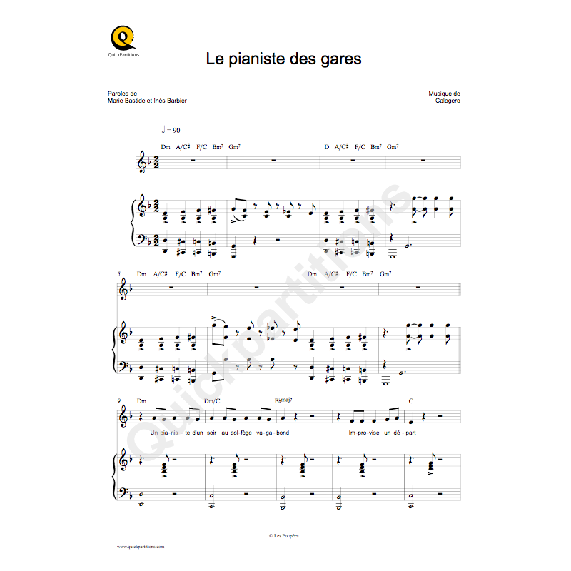 Sheet music LE PIANISTE DES GARES Maëlle