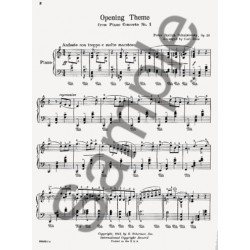 Sheet music OPENING THEME PIANO CONCERTO NO.1 Pyotr Ilyich Tchaikovsky