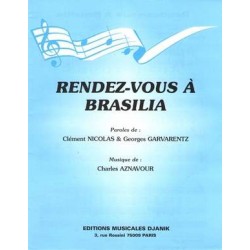 Partition RENDEZ-VOUS À BRASILIA Charles Aznavour