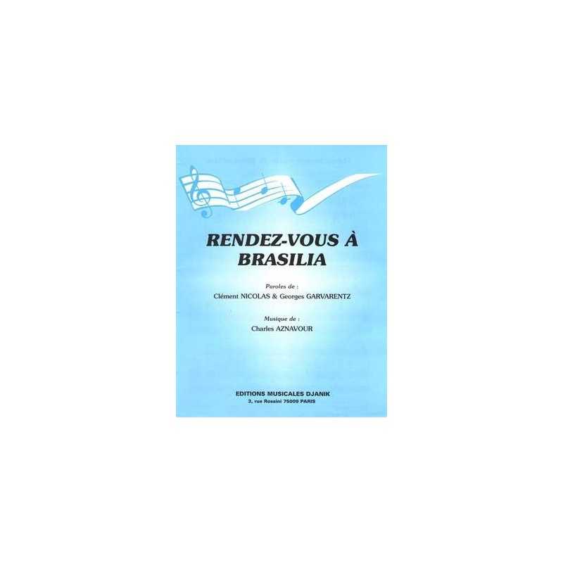 Sheet music RENDEZ-VOUS À BRASILIA Charles Aznavour