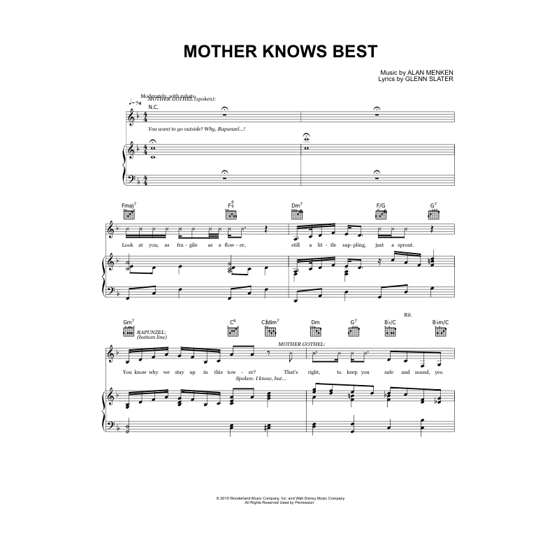 Partition MOTHER KNOWS BEST Donna Murphy