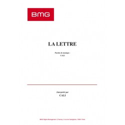 Partition LA LETTRE CALI