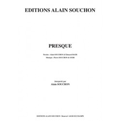 Partition PRESQUE Alain Souchon